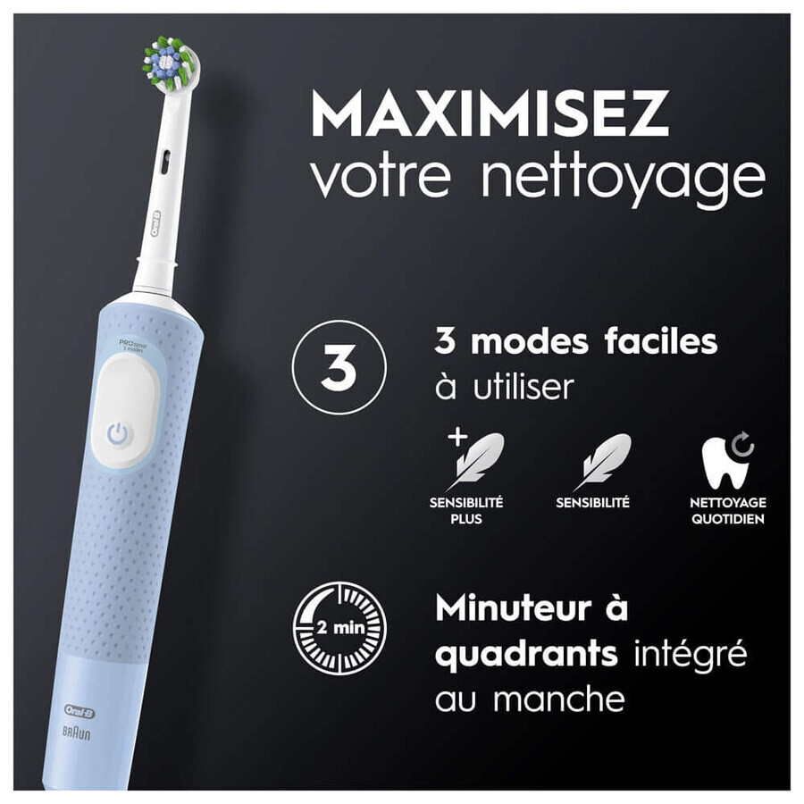 Oral-B Cross Action Elektrische Zahnbürste Vitality Pro Blau