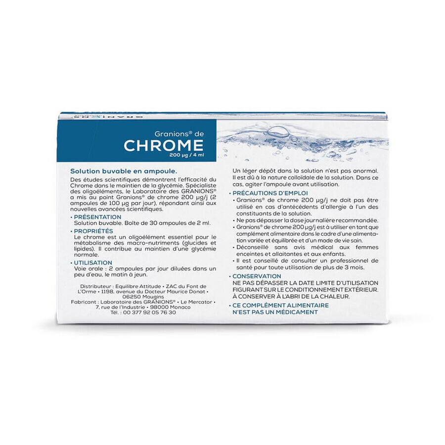 Granions Cromo 200µg 30 fiale