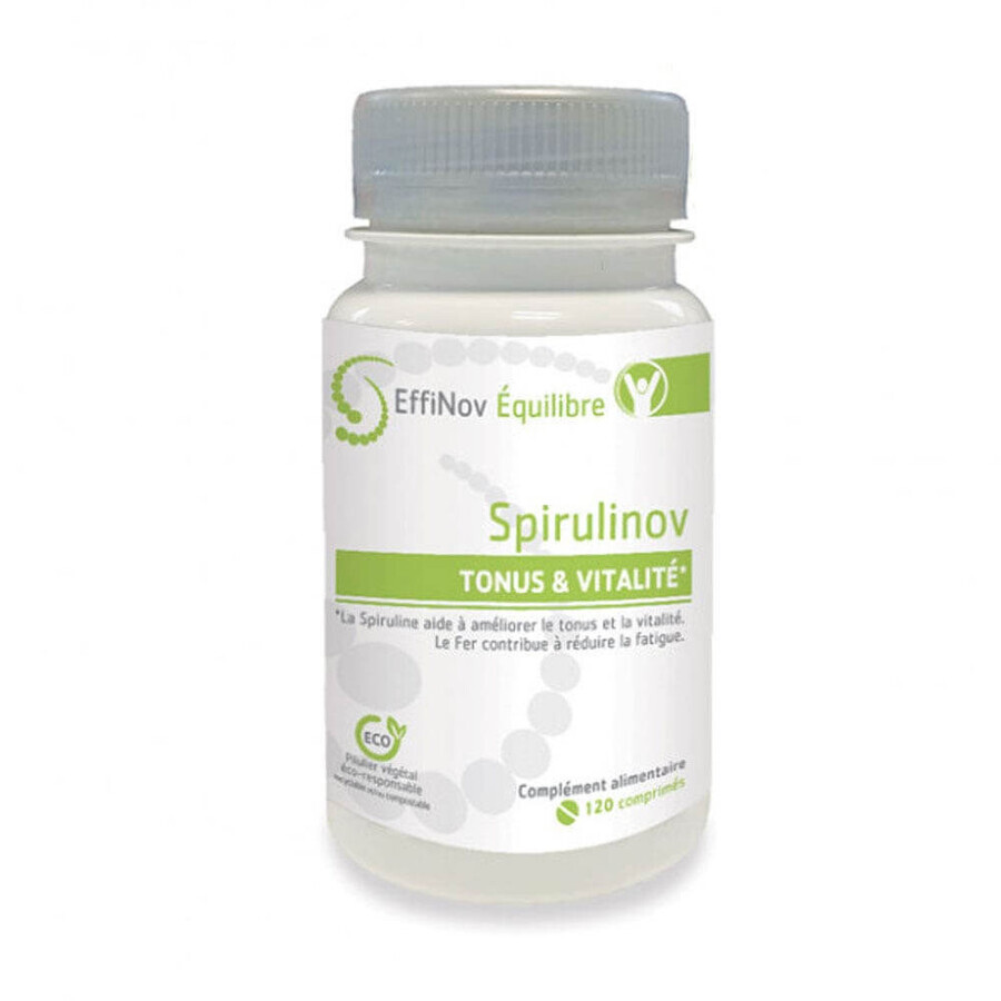 Effinov Nutrition Spirulinov Tonicidad y Vitalidad 120 Comprimidos