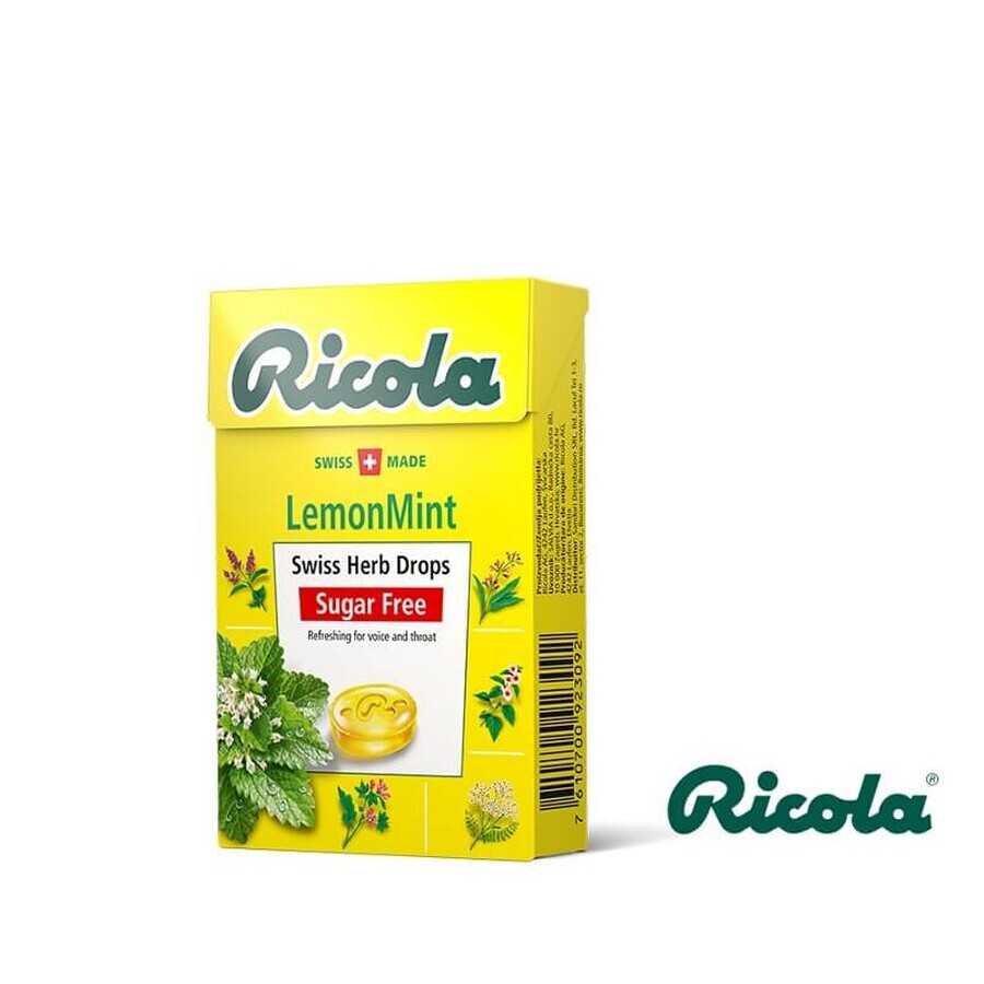 Buy Herbal Drops with Lemon Mint flavor, 40gr, Ricola Herbal Drops with Lemon Mint flavor, 40gr, Ricola