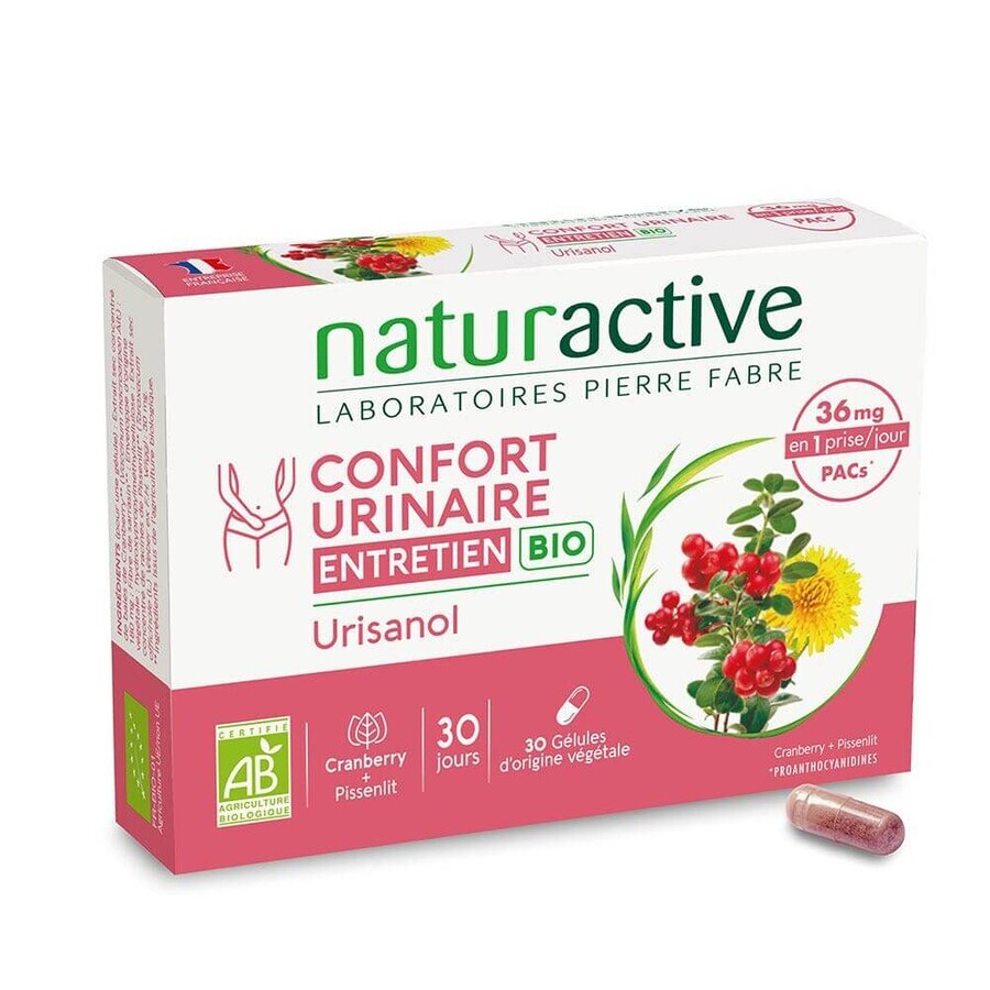 Naturactive Urisanol mantenimiento confort urinario bio 30 cápsulas