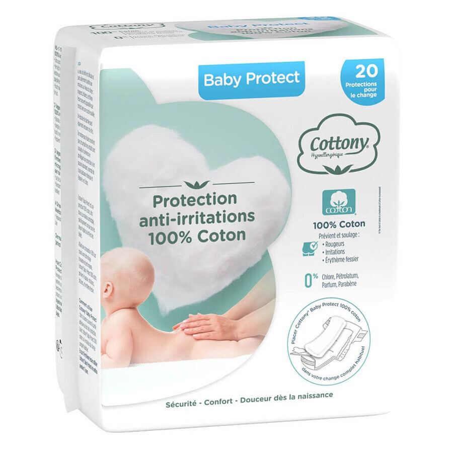 Acquista Cottony Protezioni per pannolini Baby Cotton Protect x20 Cottony Protezioni per pannolini Baby Cotton Protect x20