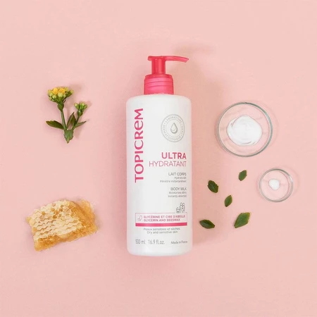 Topicrem Ultra-Hydraterende Bodymilk voor de Gevoelige en Droge Huid Peaux Sensibles Et Seches 500ml
