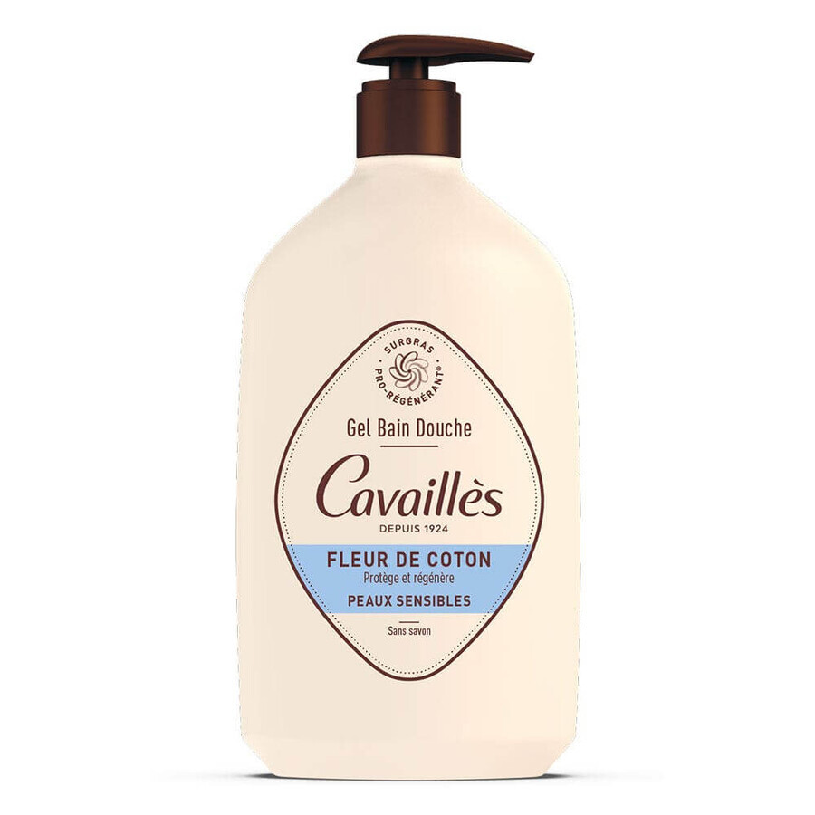Cavaillès Cotton Flower Bath-Shower Gel Sensitive Skin 1L