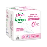Love&Green Anti-irritation Hypoallergenic Tampons with Wings Normal Flow - 14pcs 14 Serviettes