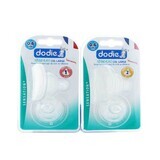 Dodie Sensation+ platte spenen col grande 0-6 maanden x2