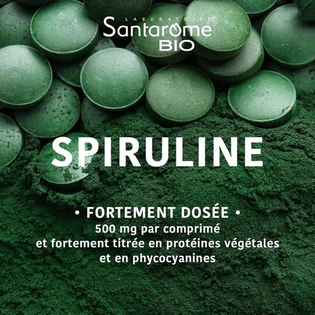Santarome Spiruline Bio Fer, Vitamine B12 200 comprimés