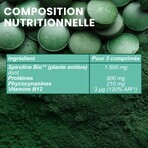 Santarome Spirulina Bio Fer, Vitamine B12 200 Tabletten
