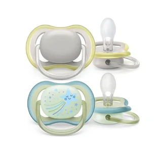 Avent Ultra Air Orthodontische Fopspeen NightTime 0-6 maanden 2st