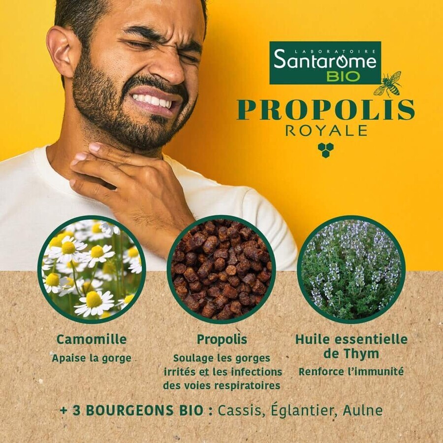 Santarome Propolis Royale biologische drievoudige werking spray 125 ml