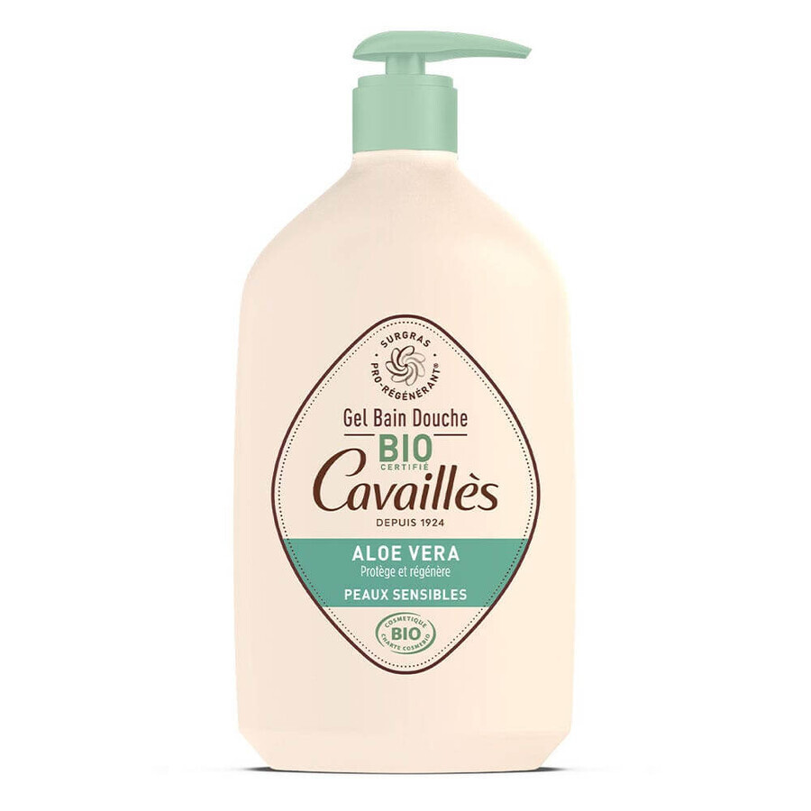 Cavaillès Cleansing Gel Bath and Shower Gel with Aloe Vera Bio Sensitive Skin 1L