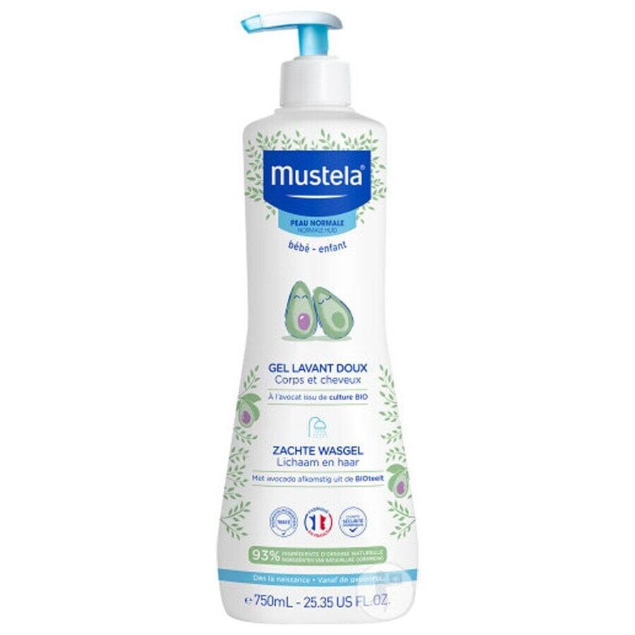 Mustela Milde Reinigingsgel Normale Huid 750ml