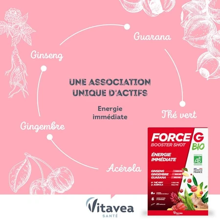 Vitavea Santé Force G Organic Boost Instant Energy 20 Glühbirnen