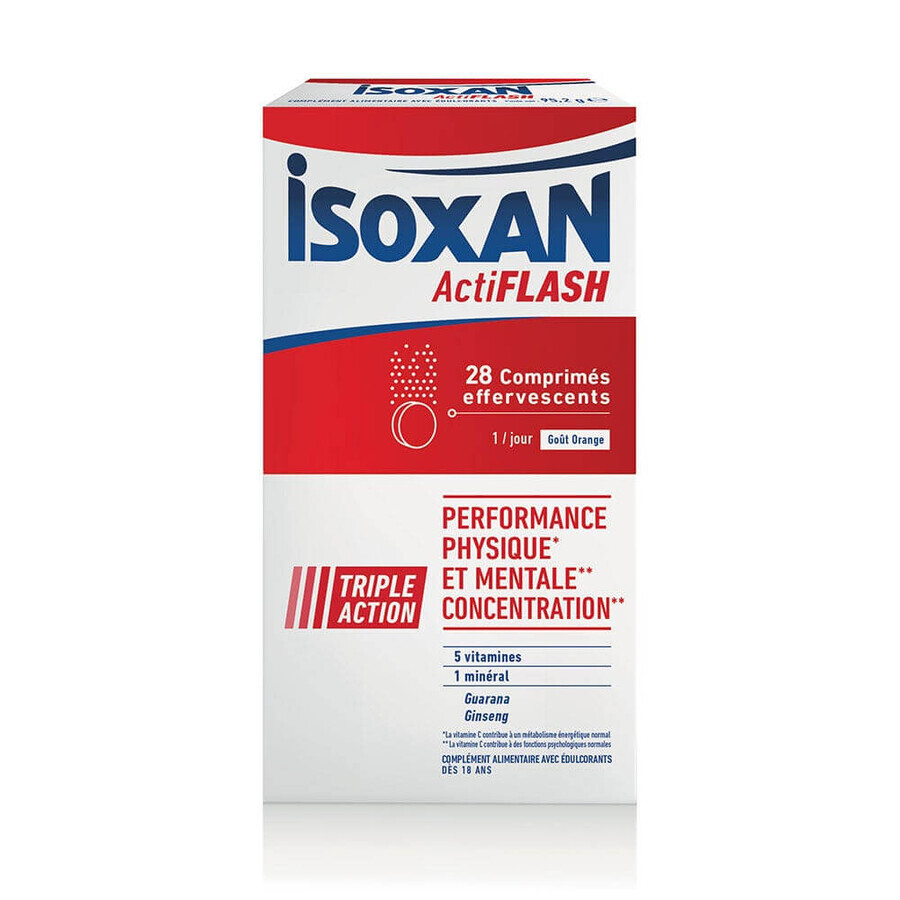Isoxan Actiflash Prestazioni fisiche e mentali 28 Compresse effervescenti