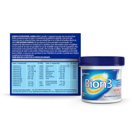 Bion3 Vitalité 50+ x30 Comprimes