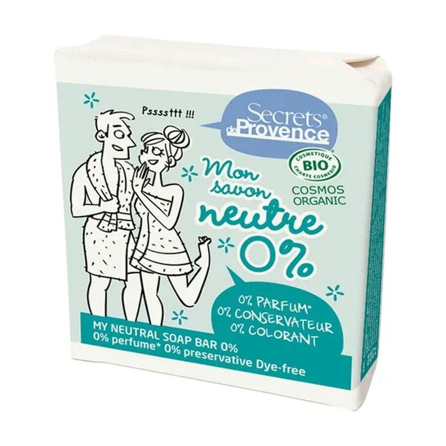 Secrets de Provence Jabón neutro con 0% de fragancias, conservantes y colorantes 100g
