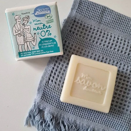 Secrets de Provence Neutralseife mit 0% Duft-, Konservierungs- und Farbstoffen 100g