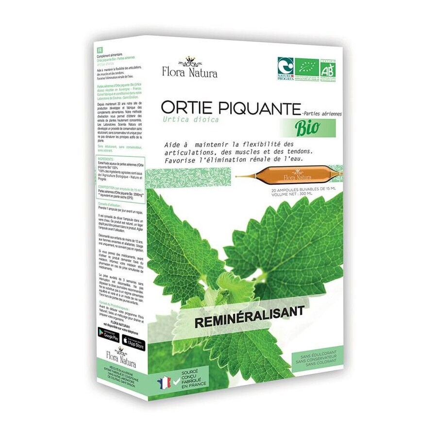 Flora Natura Bio Brennnessel Remineralisierend 20 Ampullen