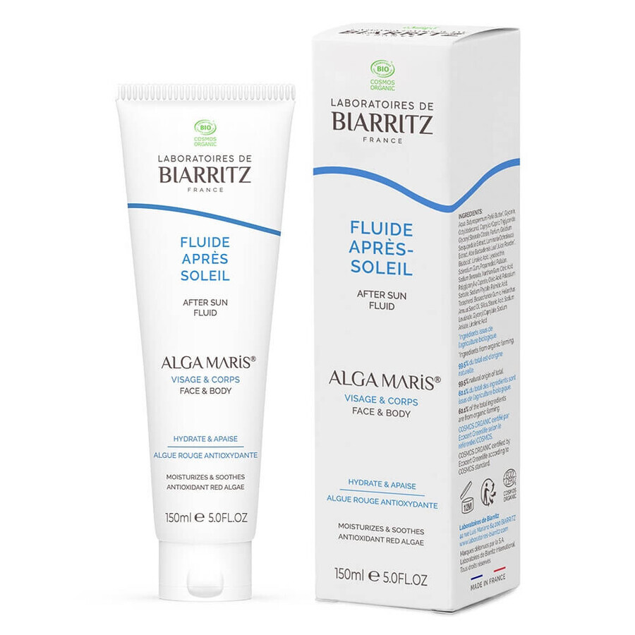 Laboratoires De Biarritz Produse de protecție solară Fluid bio după plajă proaspăt și hidratant 150 ml