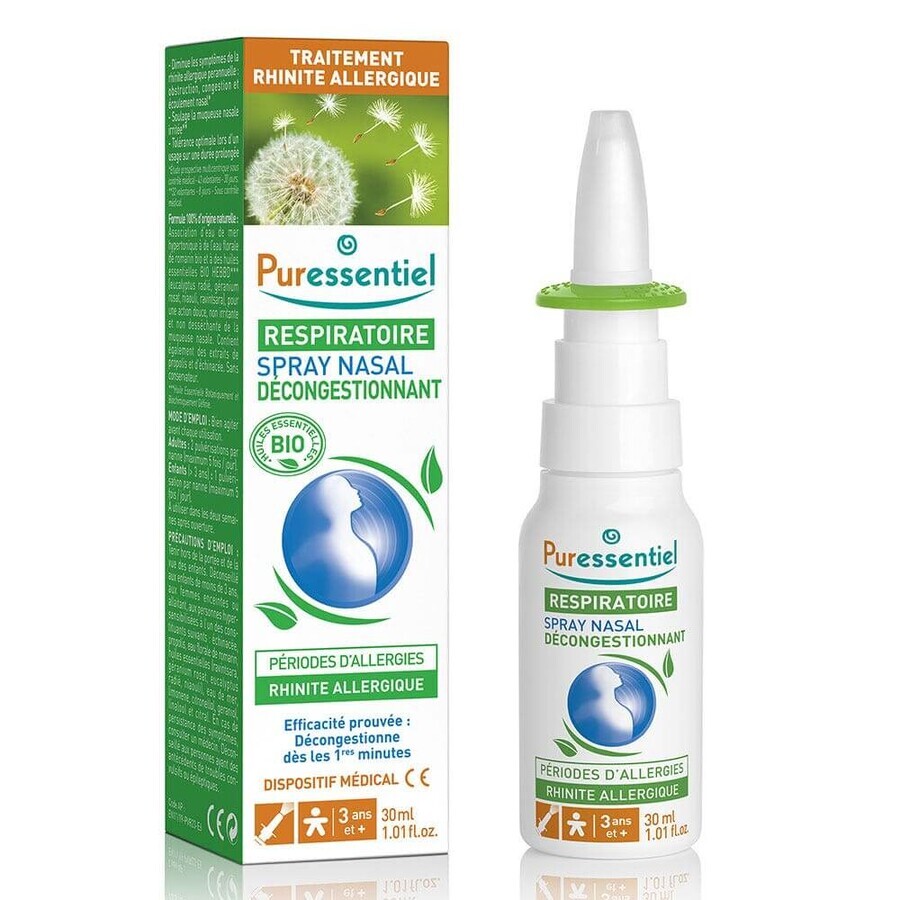 Puressentiel Respiratoire Spray Nasal Decongestionnant Respiratoire 30ml