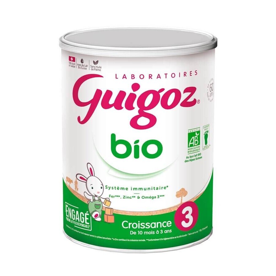 Shop Guigoz Bio-Milchpulver Wachstum 3 Bio von 10 Monaten bis 3 Jahren 800g Guigoz Bio-Milchpulver Wachstum 3 Bio von 10 Monaten bis 3 Jahren 800g