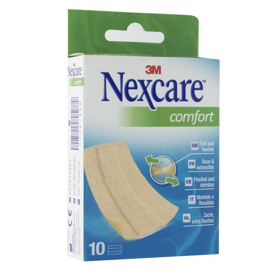 Winkel op Nexcare voorgesneden comfortpleisters 10 cm x 6 cm x10 Nexcare voorgesneden comfortpleisters 10 cm x 6 cm x10
