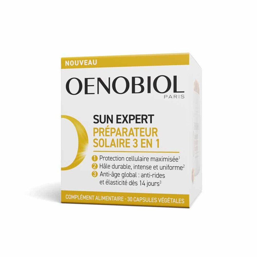 Oenobiol Sun Expert Préparateur Solaire 3en1 Triple action 30 capsules