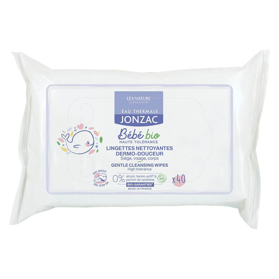 Shop Eau thermale Jonzac Bebe Lingettes Nettoyantes Dermo Douceur Biodegradables Bio X40 Eau thermale Jonzac Bebe Lingettes Nettoyantes Dermo Douceur Biodegradables Bio X40