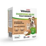 Clement-Thekan Vétosan Gevoelige Huid Vaste Shampoo Met Biologische Kokosolie voor Honden en Katten 100g