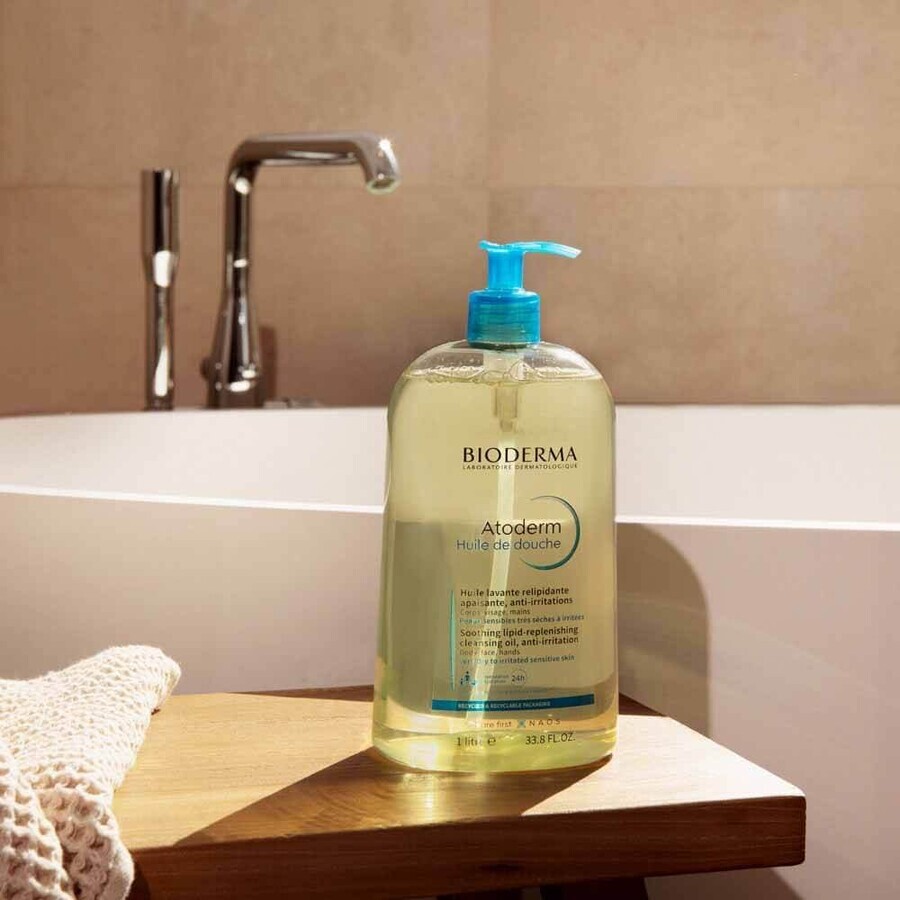 Bioderma Atoderm Eco-Rich Shower Oil piele uscată și foarte uscată 1L Bioderma Atoderm Eco-Rich Shower Oil piele uscată și foarte uscată 1L