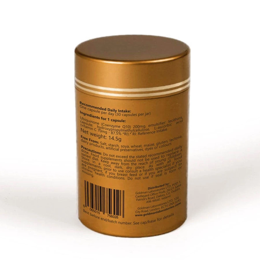 Laboratorios Goldman CoQ10 liposomal y Vitamina C 30 cápsulas