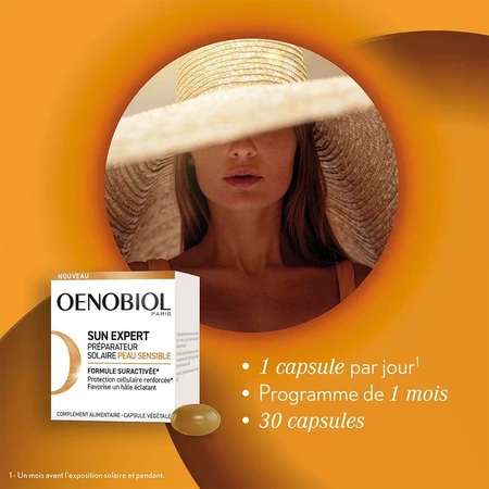 Oenobiol Sun Expert Solar Heat Pump Sensitive Skin 30 Capsules