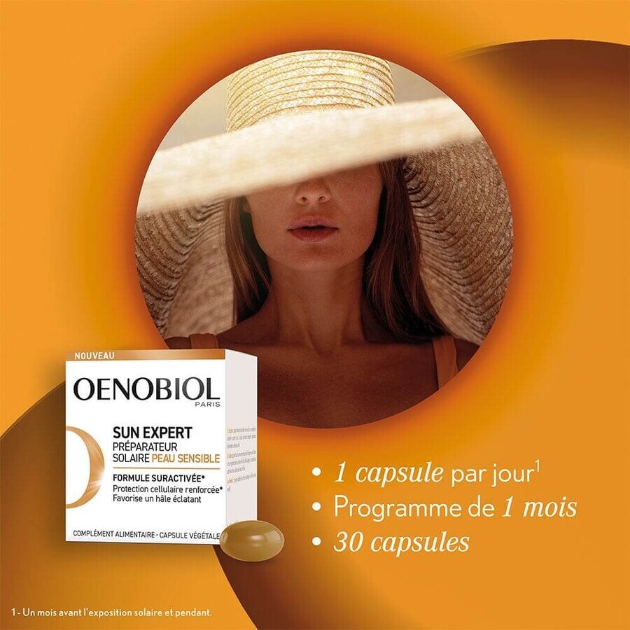 Oenobiol Sun Expert Zonnewarmtepomp Gevoelige Huid 30 Capsules