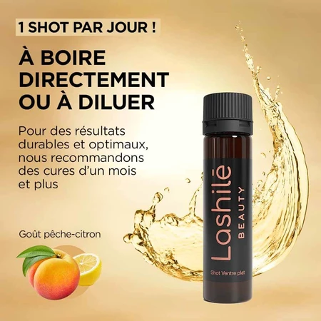 Lashilé Beauty Ventre plat réduit les ballonnements x14 shots
