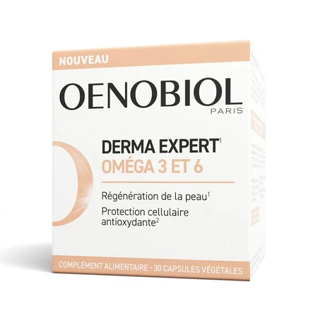 Oenobiol Derma Expert Omega 3 6 Regeneración cutánea 30 cápsulas