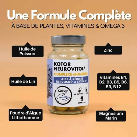 Kotor Pharma Neurovitol Complexe Anti-Stress 60 Capsules