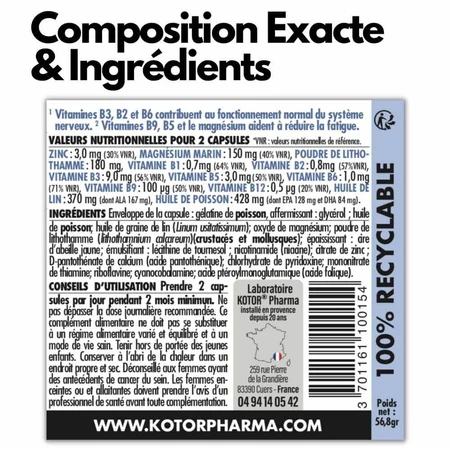 Kotor Pharma Neurovitol Complexe Anti-Stress 60 Capsules