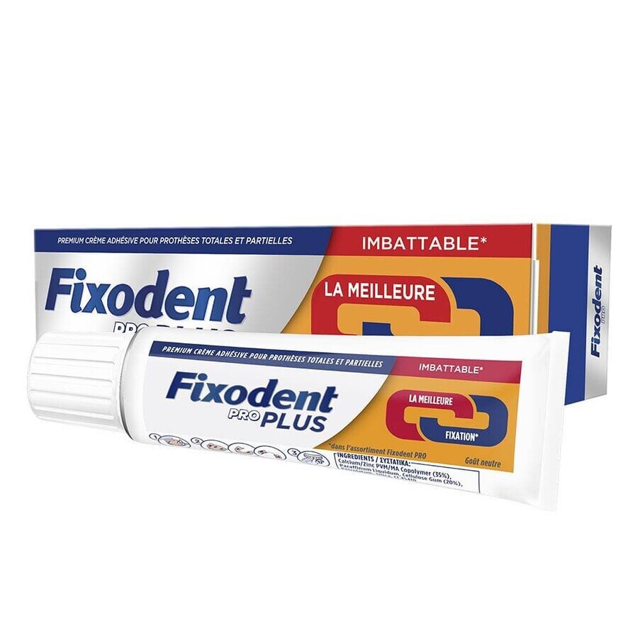 Comprar Fixodent Pro plus Crema adhesiva para prótesis dentales Fijación fuerte 40g Fixodent Pro plus Crema adhesiva para prótesis dentales Fijación fuerte 40g