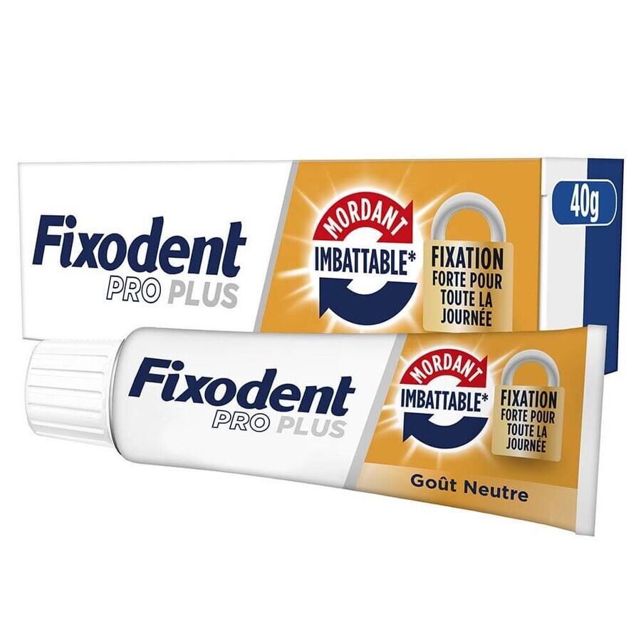 Fixodent Pro plus Crema adhesiva para prótesis dentales Fijación fuerte 40g Fixodent Pro plus Crema adhesiva para prótesis dentales Fijación fuerte 40g
