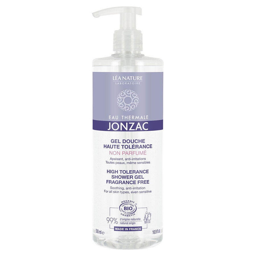 Eau thermale Jonzac unscented high tolerance shower gel 500ml