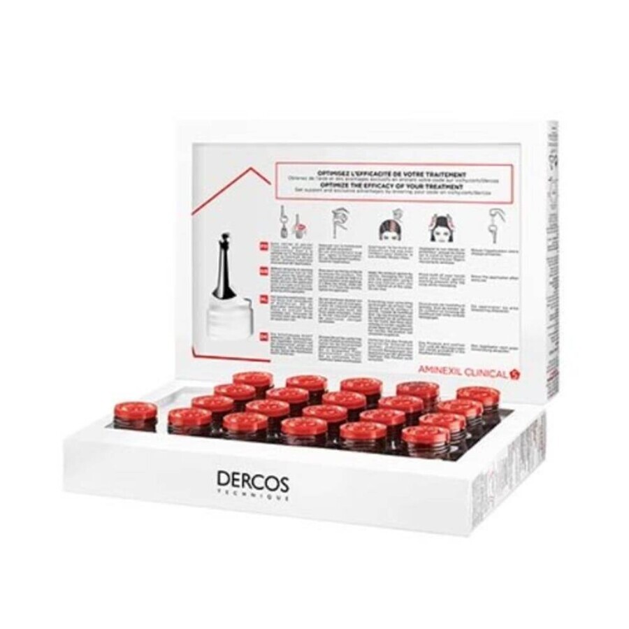 Vichy Dercos Behandeling voor Vrouwen Tijdelijke Haaruitval Aminexil Clinical 5 21x6ml