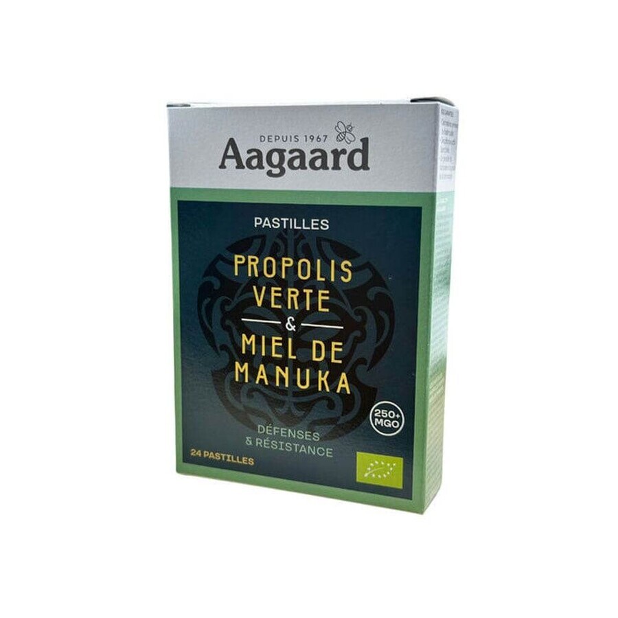 Aagaard Green Propolis and Organic Manuka Honey x36 tablets