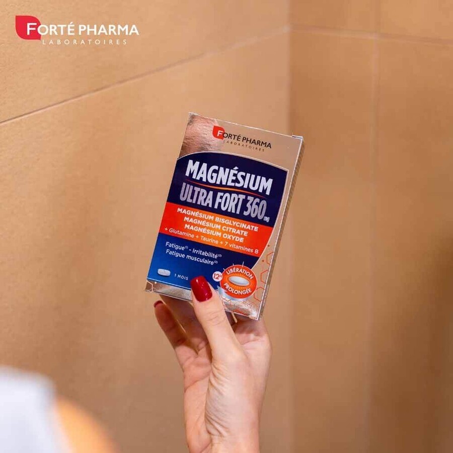 Forté Pharma Magnesium Ultra Forte 360 Stress und Müdigkeit 30 Tabletten mit verzögerter Wirkstofffreisetzung