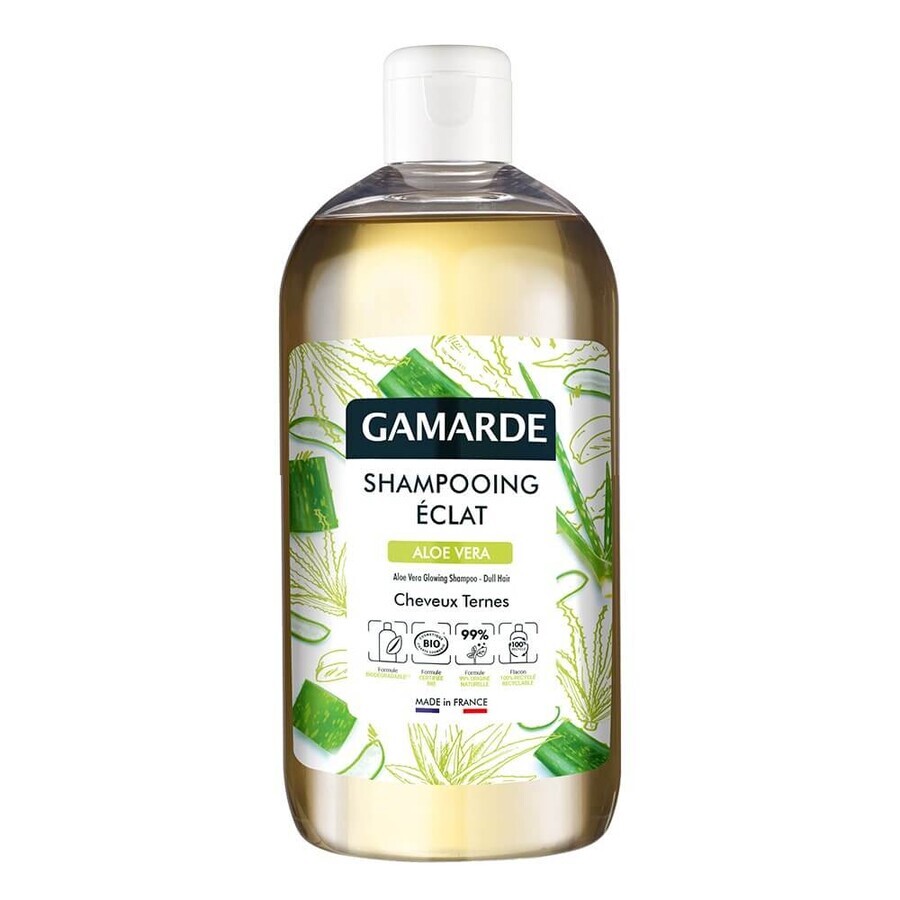 Gamarde Organic Aloe Vera Radiant Shampoo voor dof haar 500ml