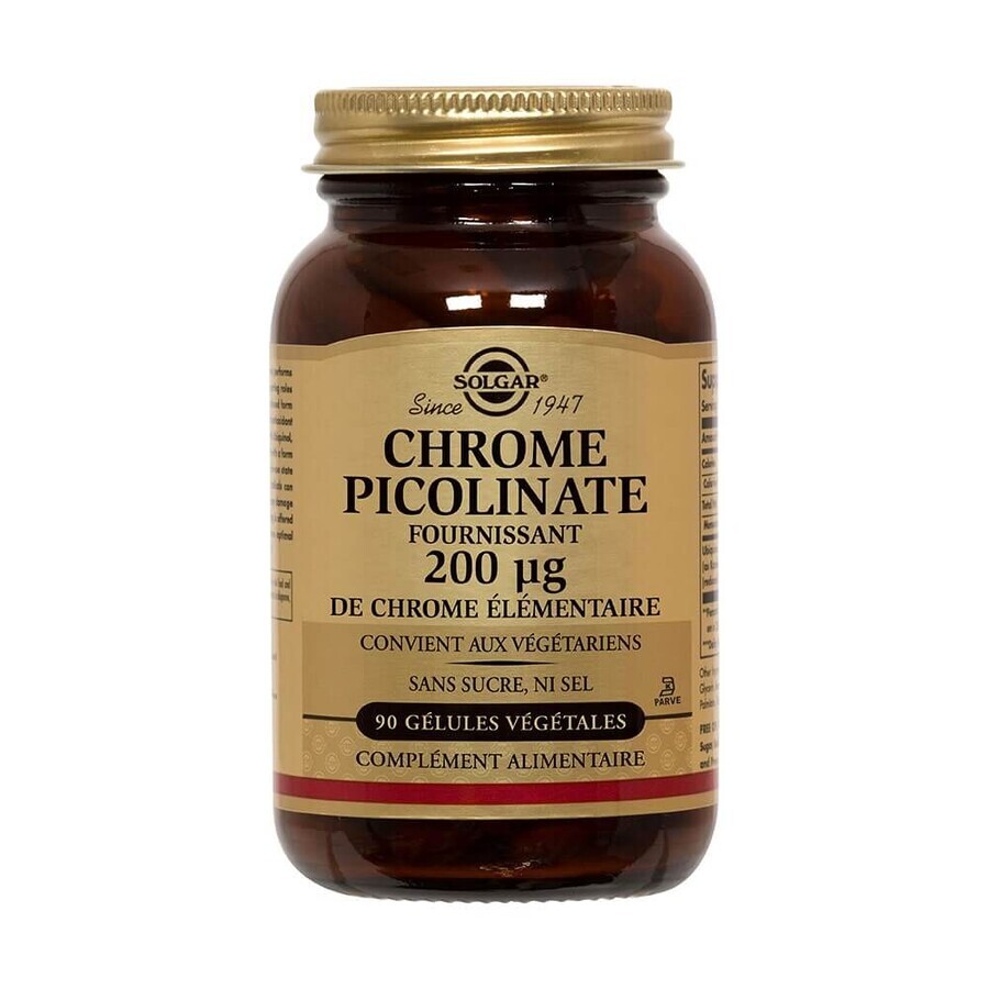 Acquista Solgar Cromo picolinato 200 microg 90 geluli Maintien Glycémie 90 gélules végétales Solgar Cromo picolinato 200 microg 90 geluli Maintien Glycémie 90 gélules végétales