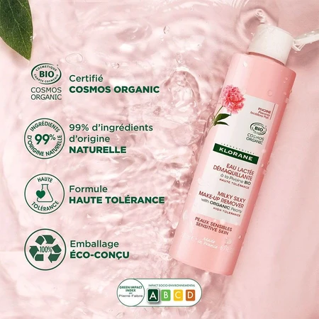 Klorane Peonía BIO Leche Limpiadora Pieles Sensibles 200 ml