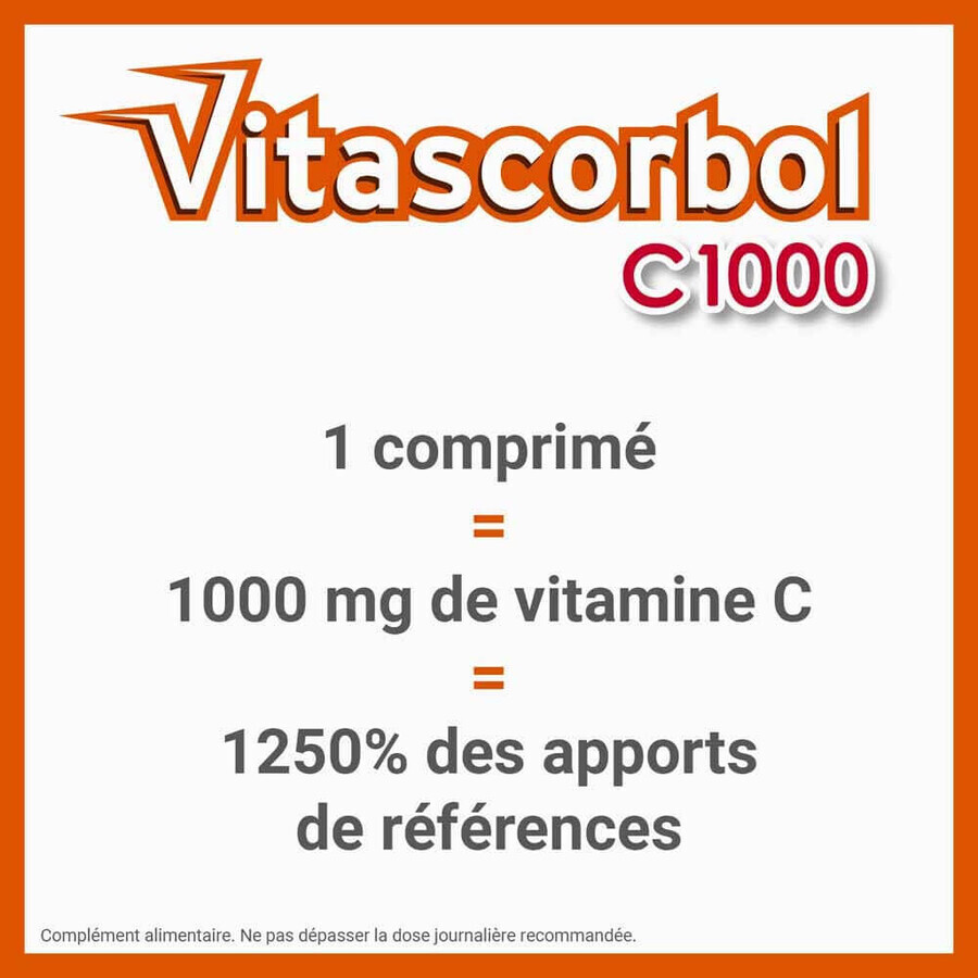 Vitascorbol Vitamine C 1000mg Sinaasappel/ananas smaak 15 bruistabletten