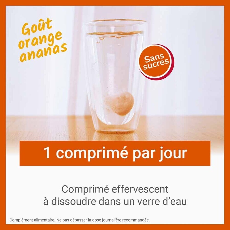 Vitascorbol Vitamine C 1000mg Sinaasappel/ananas smaak 15 bruistabletten