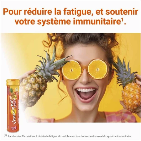 Vitascorbol Vitamin C 1000mg Orange/Ananas-Geschmack 15 Brausetabletten