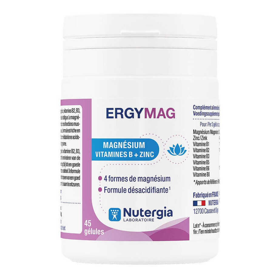 Nutergia Ergymag Magnesio Vitaminas B + Zinc 45 Cápsulas
